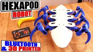 Hexapod Robot With Bluetooth – 3D PRINTED