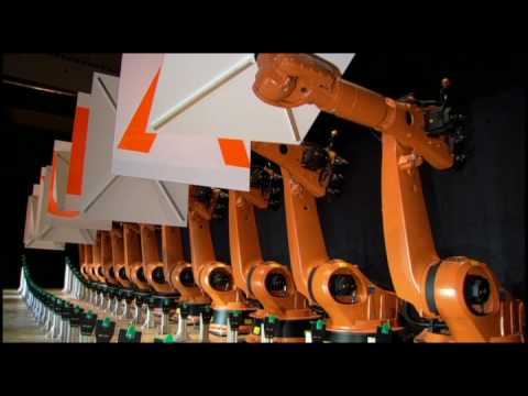 Synchronized dancing industrial robots